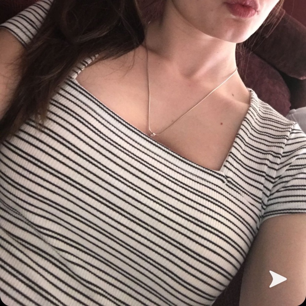 Black & White Striped Top - Picture 7 of 9
